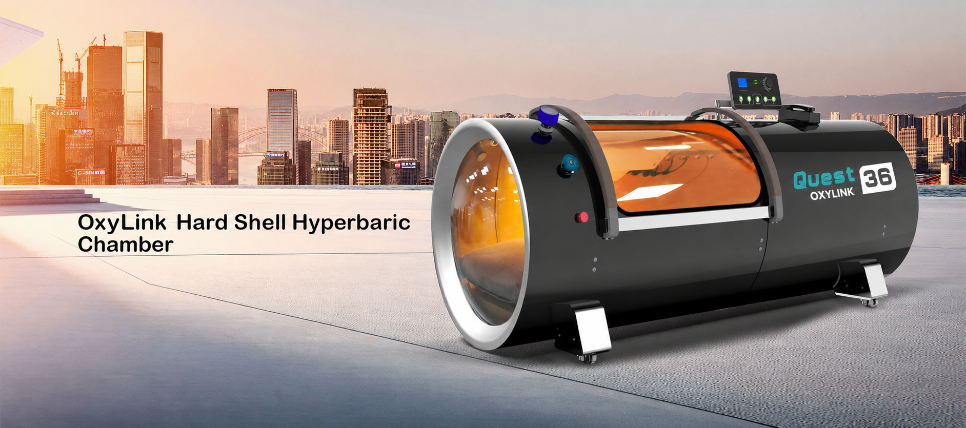 Hard-shell hyperbaric chamber undergoing final production checks